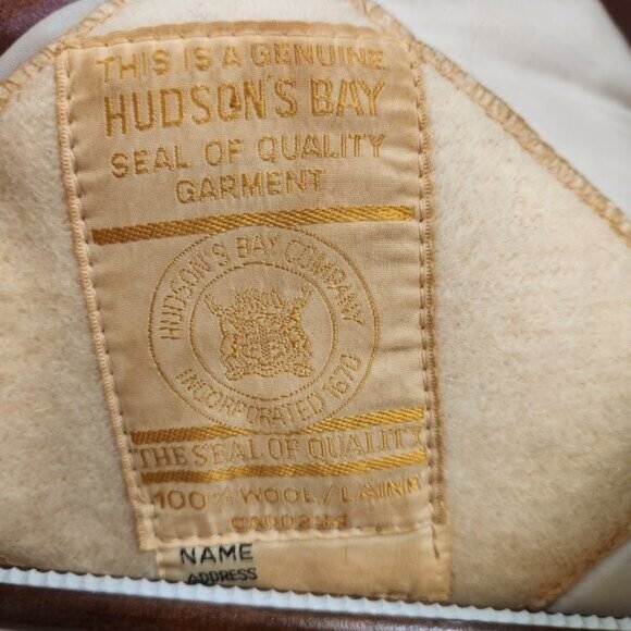 Hudson's Bay Company Northern Parks Inuit Igloo Tree Motif 1960s Wool Canada - Picture 2 of 15